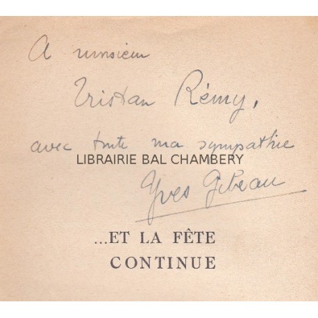 Et la fête continue  Roman