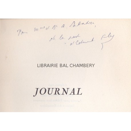 Journal présenté par François Mauriac