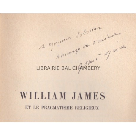 Williams James et le pragmatisme religieux