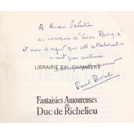 Fantaisies amoureuses du Duc de Richelieu