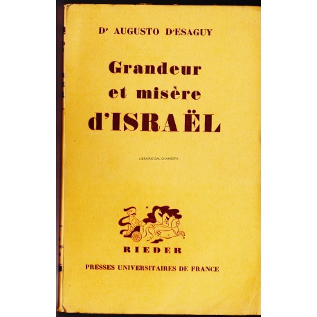 Grandeur et misère d'Israel
