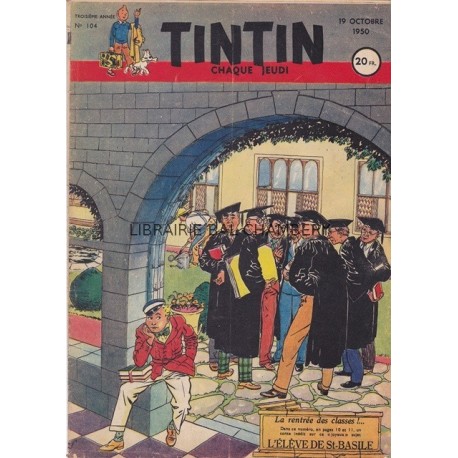 Tintin chaque jeudi,  n°104,  troisième année