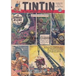 Tintin et son supplément "Tintin-actualité", cinquième année, n° 211