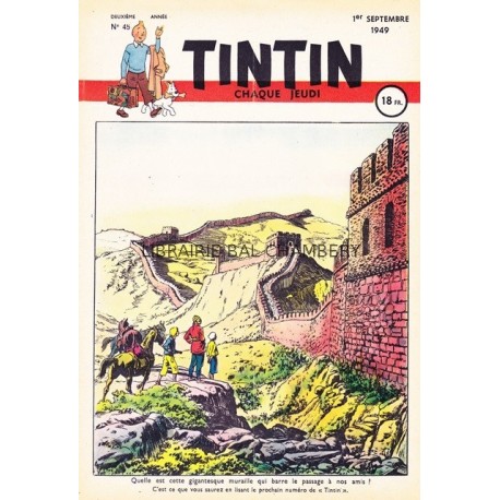 Tintin chaque jeudi, n°45, deuxième  année
