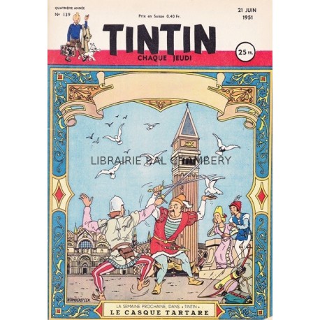 Tintin chaque jeudi, n°139, quatrième année