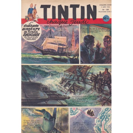 Tintin chaque jeudi,  n° 189,  cinquième année