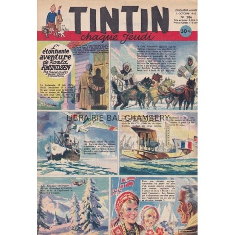 Tintin chaque jeudi,  n°206,  cinquième année