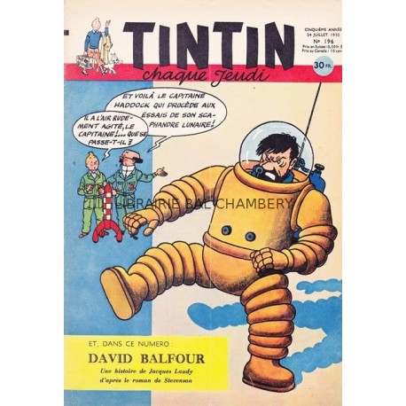 Tintin chaque jeudi,  n° 196,  cinquième année