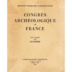 Congrés archéologique de France - AUXERRE