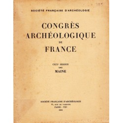 Congrès archéologique de France - CXIX° session  1961 - MAINE