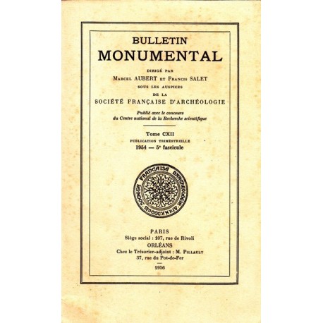 Bulletin Monumental - Tome CXII - 1954, 5° fascicule