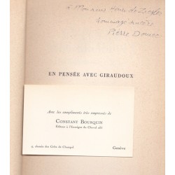 En pensée avec Giraudoux – Les cahiers de Claudie