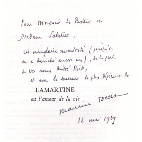 Lamartine ou l’amour de la vie