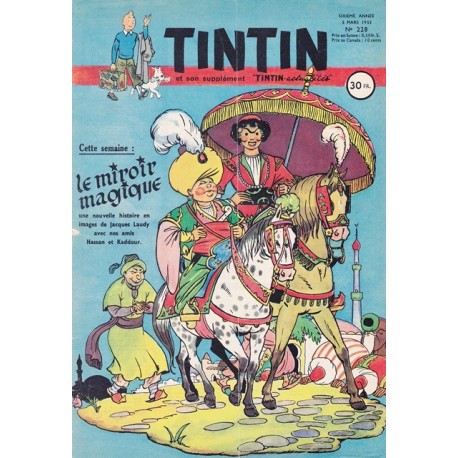 Tintin chaque jeudi,  n° 228,  sixième année