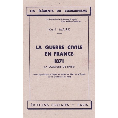 La Guerre civile en France en 1871 (La Commune de Paris)
