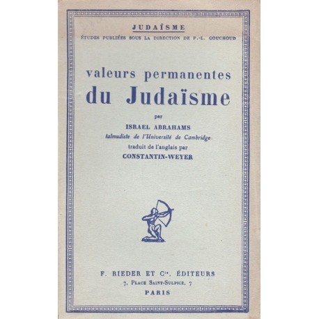 Valeurs permanentes du Judaisme