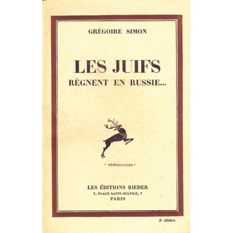 Les juifs règnent en Russie ...