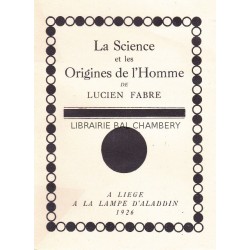 La Science et les Origines de l'Homme