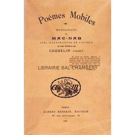 Poèmes Mobiles suivi de Poèmes Incongrus