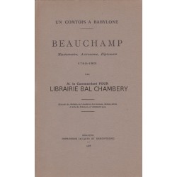 Un Comtois à Babylone  Beauchamp  1752 - 1801