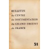 Bulletin du Centre de documentation du Grand Orient de France N° 31