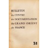 Bulletin du Centre de documentation du Grand Orient de France N° 31