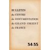 Bulletin du Centre de documentation du Grand Orient de France N° 34-35