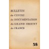 Bulletin du Centre de documentation du Grand Orient de France N° 38