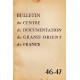 Bulletin du Centre de documentation du Grand Orient de France N° 46-47