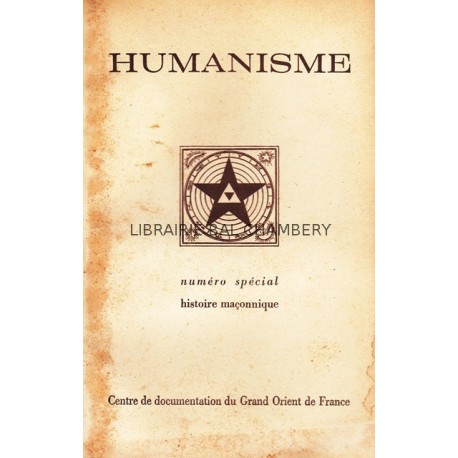 Bulletin du Centre de documentation du Grand Orient de France N° 57 Humanisme