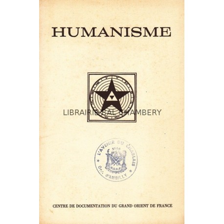 Humanisme Bulletin du Centre de documentation du Grand Orient de France N° 81-82