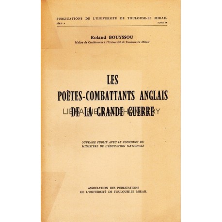 Les poètes-combattants anglais pendant la grande guerre