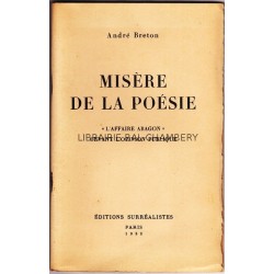 Misére de la poesie. 'L'affaire Aragon' devant l'opinion publique