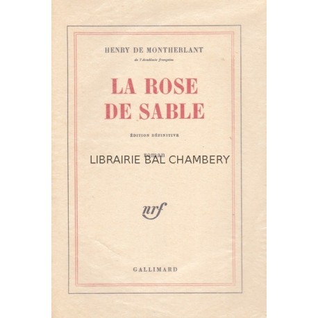 La rose de sable