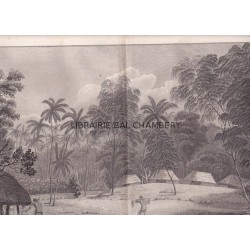 Gravure n° 21 -"  Fiatooka ou cimetière de l'isle de Tongataboo " - A Voyage to the Pacific Ocean [Third Voyage]