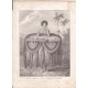 Gravure n° 27 -"  Jeune femme de O'Taiti apportant un présent  " - A Voyage to the Pacific Ocean [Third Voyage]