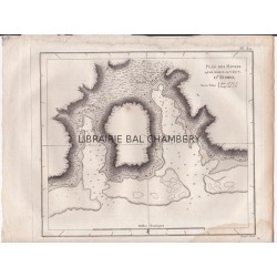 Gravure n° 30 -"  Plan des Havres qu'on trouve au côté N. d'Eiméo " - A Voyage to the Pacific Ocean [Third Voyage]