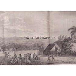 Gravure n° 35 - " Vue de l'intérieur de l'isle d'Atooi " - A Voyage to the Pacific Ocean [Third Voyage]