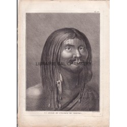 Gravure n° 38 - " Un homme de l'entrée de Nootka " - A Voyage to the Pacific Ocean [Third Voyage]