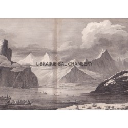 Gravure n° 45 - " Vue de l'anse fermée de l'entrée du Prince Guillaume " - A Voyage to the Pacific Ocean [Third Voyage]