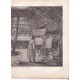Gravure n° 58 - " Intérieur d'une maison de Oonalashka " - A Voyage to the Pacific Ocean [Third Voyage]