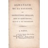 Almanach de la Sagesse , ou instructions morales tirées des saintes Ecritures, dédié à la Jeunesse