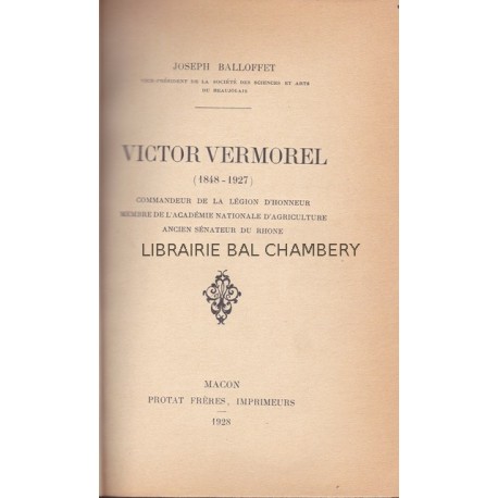 Victor VERMOREL (1848-1927)