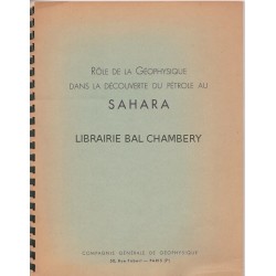 Rôle de la Géophysique dans la découverte du pétrole au Sahahra