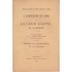 L'annexion de 1860 et la Cour d'Appel de Chambéry