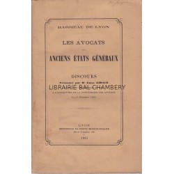 Les avocats aux anciens Etats Généraux - Discours