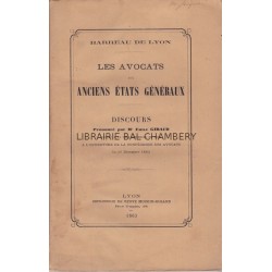 Les avocats aux anciens Etats Généraux - Discours