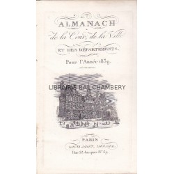 Almanach de la Cour, de la Ville et des Départements pour l'Année 1839