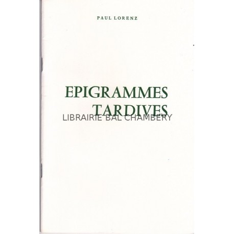 Epigrammes tardives