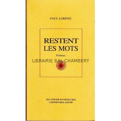 Restent les mots  Poèmes